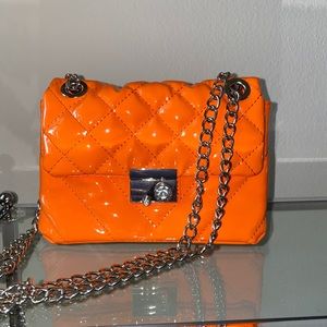 Orange mini purse